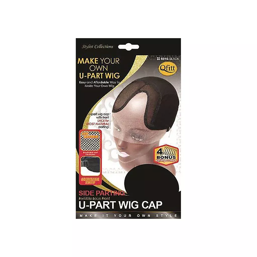 Qfitt #5016 Invisible Lace Front SIDE PARTING U-Part Wig Cap