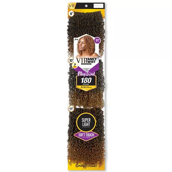 ZURY V11 Mini Twist Synthetic Crochet Braid YANKY TWIST 9"/10"/11"